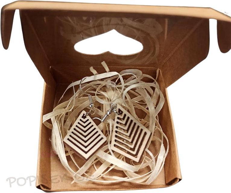 Dřevěné náušnice II