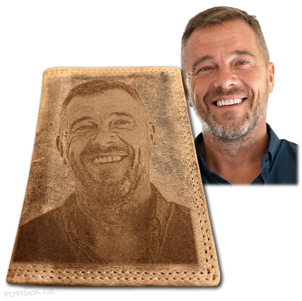 Kožené pouzdro s fotkou