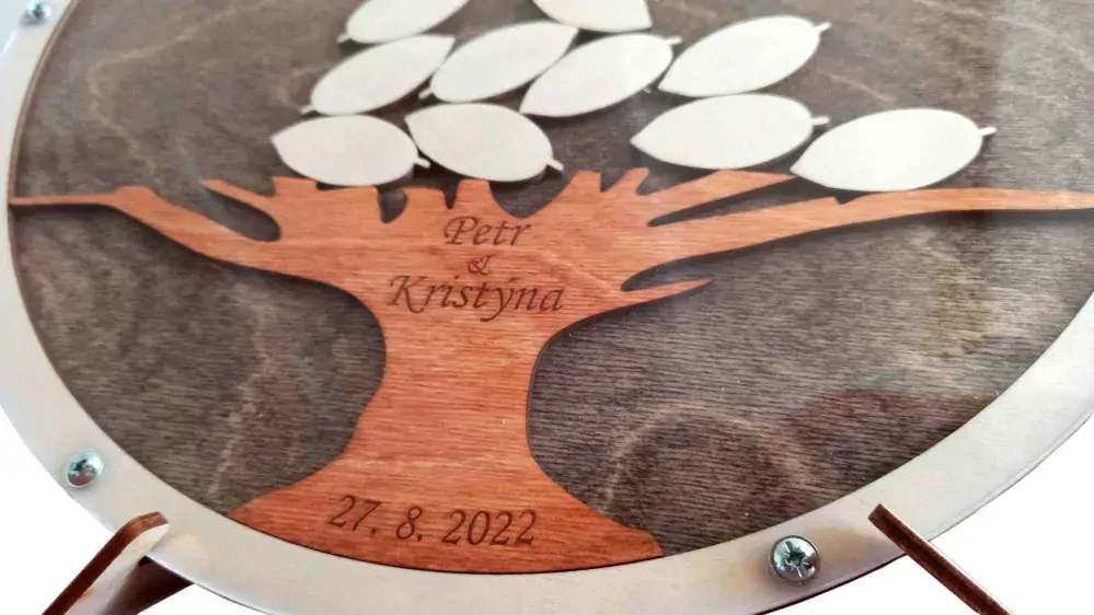 Svatební kniha hostů – kruh