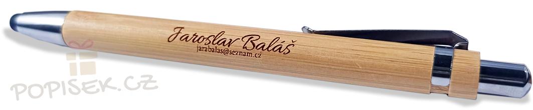 Propiska se jménem  - Bambus - 6-10ks - oboustranný popis