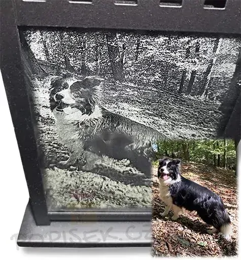 Dekorativní Lucerna s fotografií a věnováním - fotografie + text