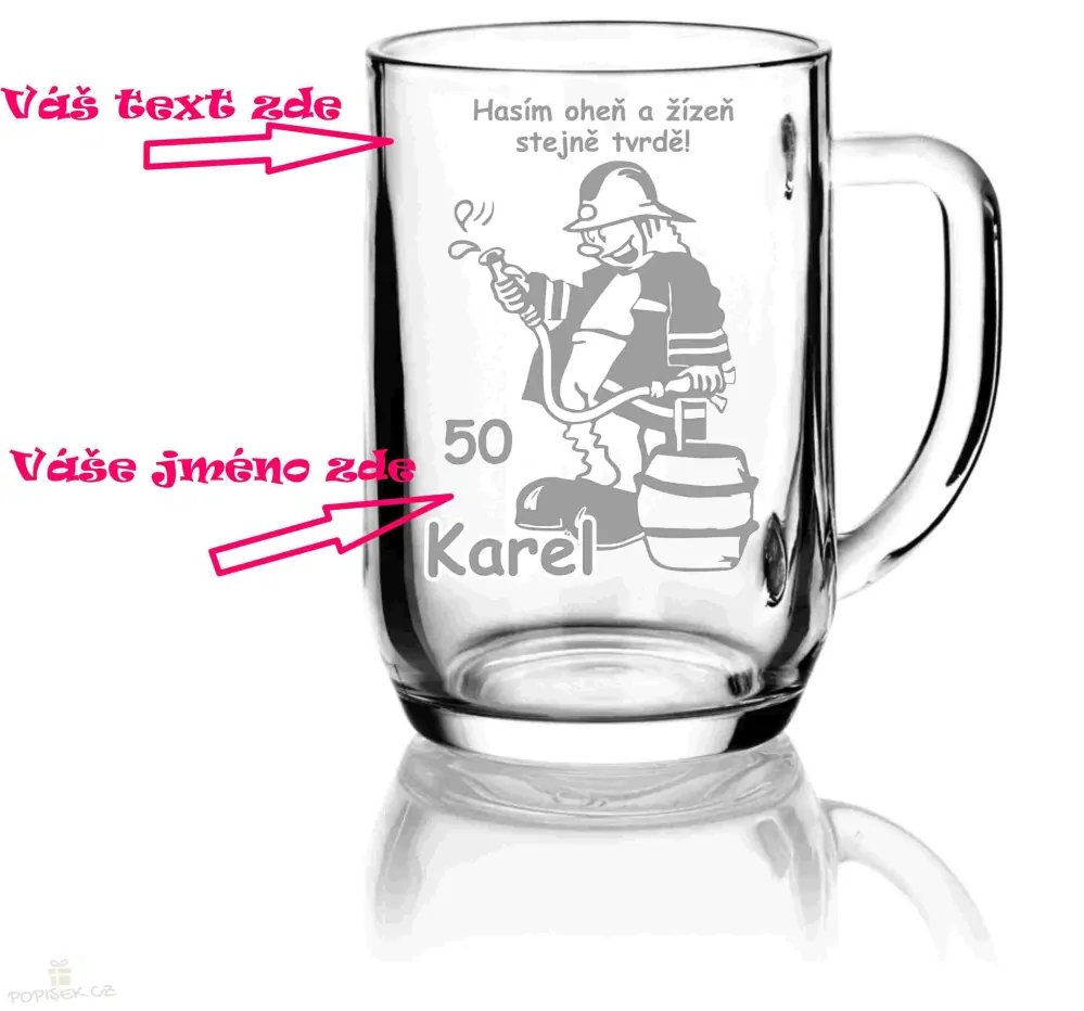 Půllitr pro HASIČE - D