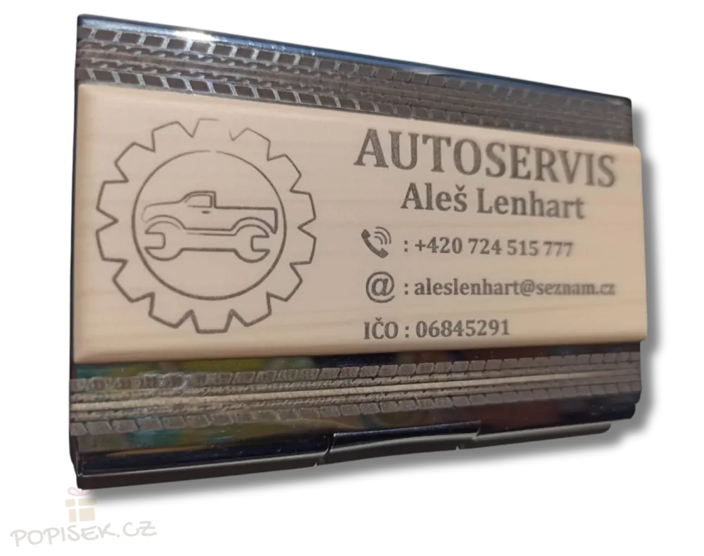 Vizitkář - imitace dřeva