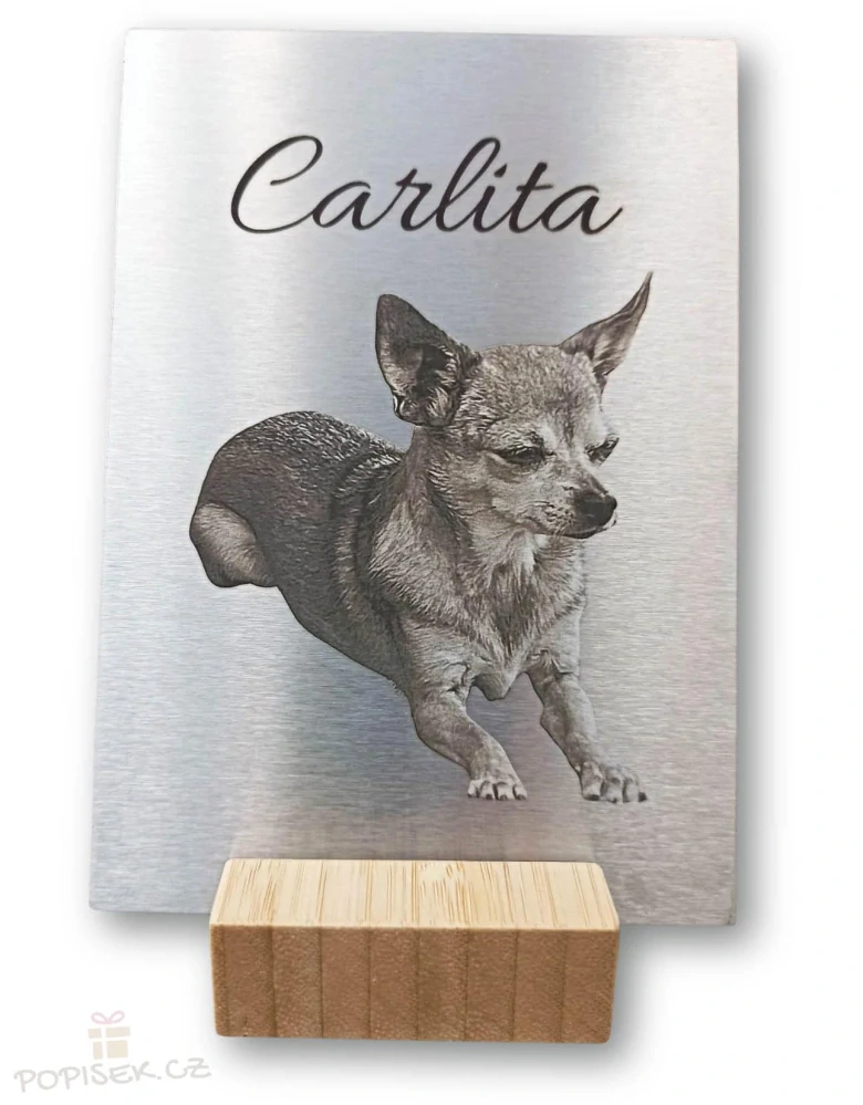 Fotografie do nerezu – A5 (148x105 mm) stojánek