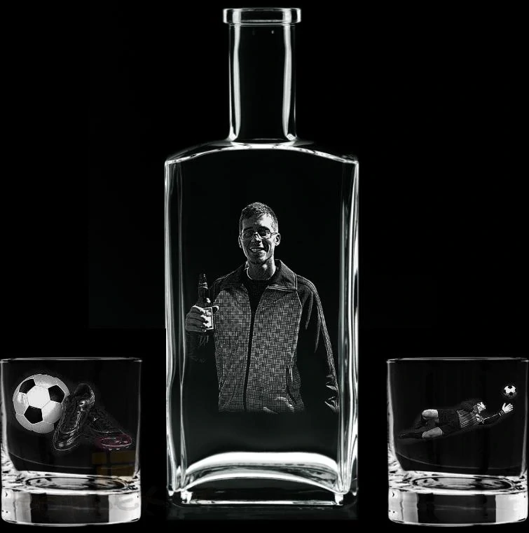 Whisky set s gravírováním - 1l a 2x 0,38l 