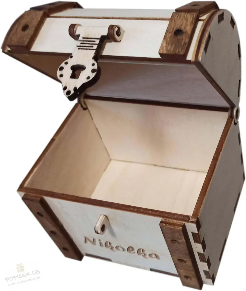 Kasička na peníze se jménem - Růžový