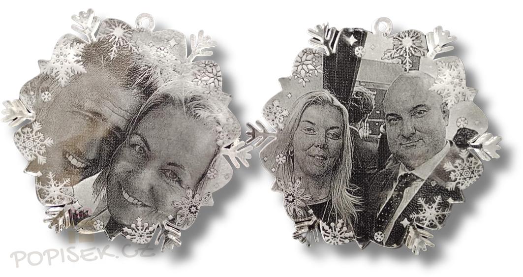 🎄Vánoční ozdoba pr. 7cm - plexi