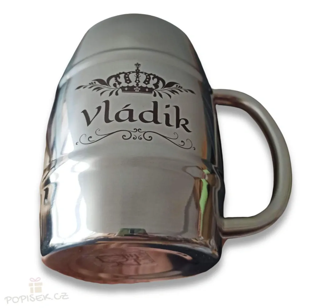 Nerezový "půllitr" se jménem / fotkou - 0,4l