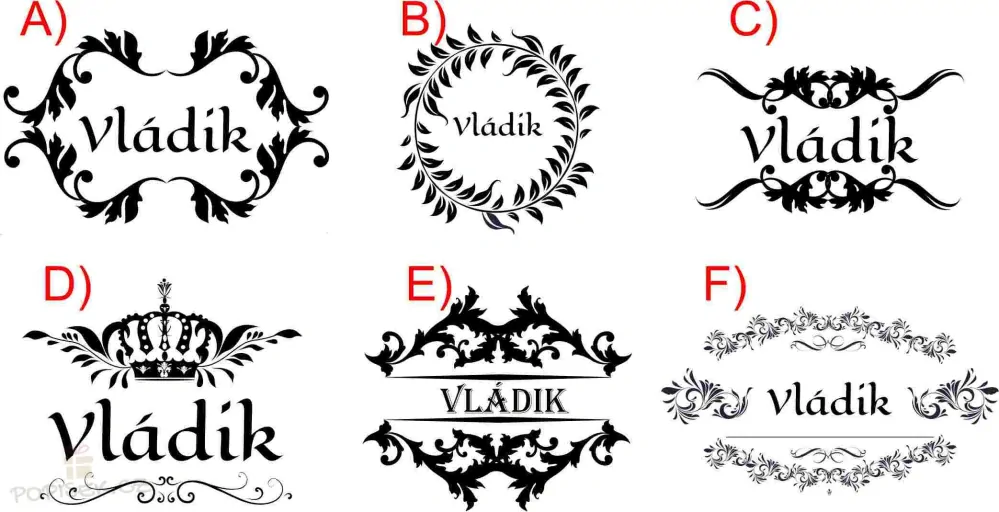 Půllitr se jménem - E