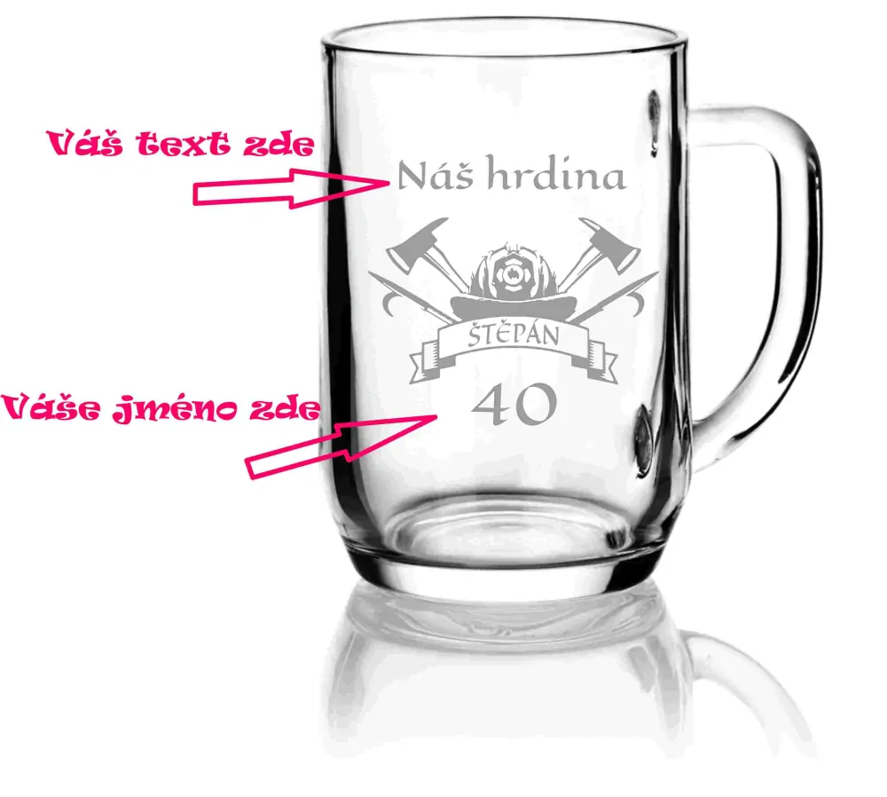 Půllitr pro HASIČE - D