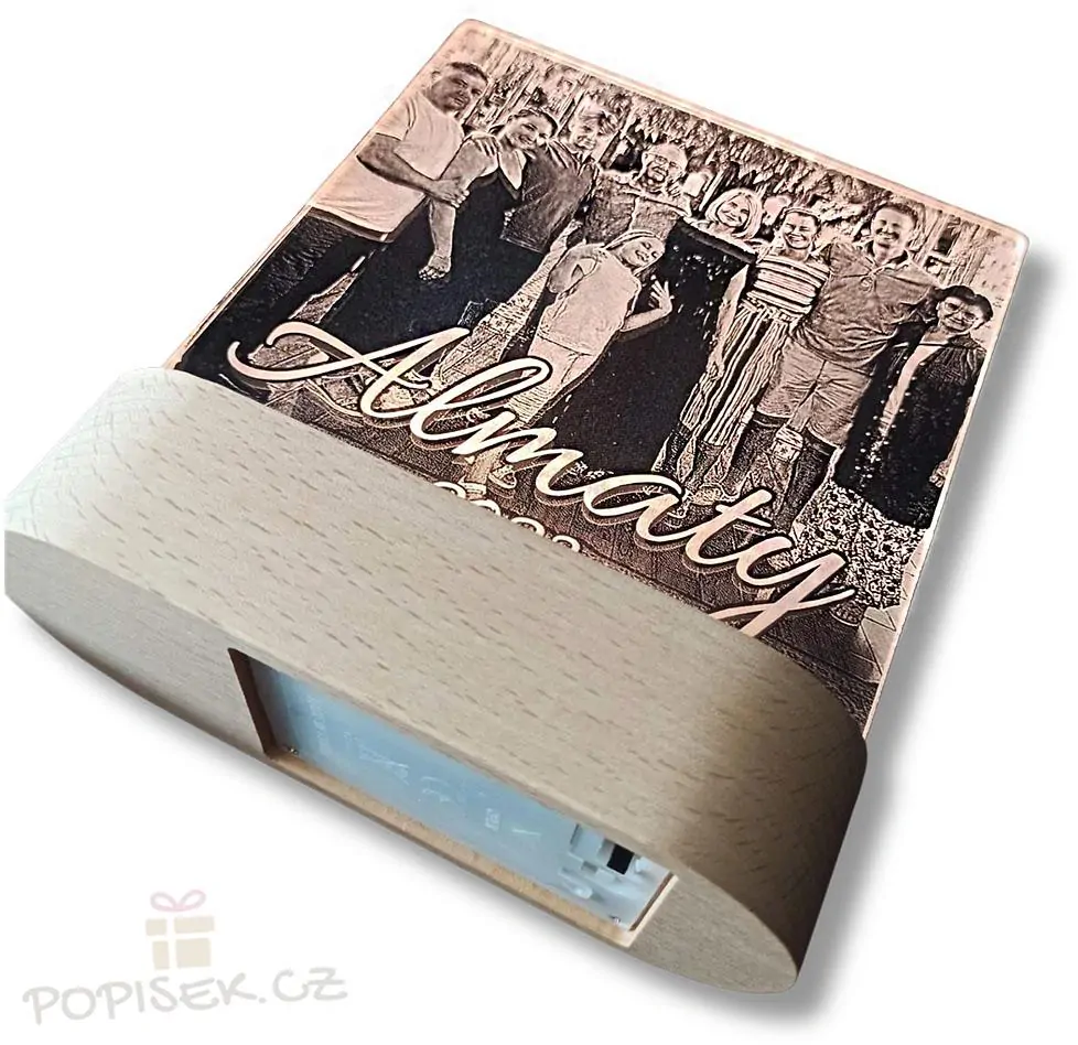 Lampička s fotografií / textem