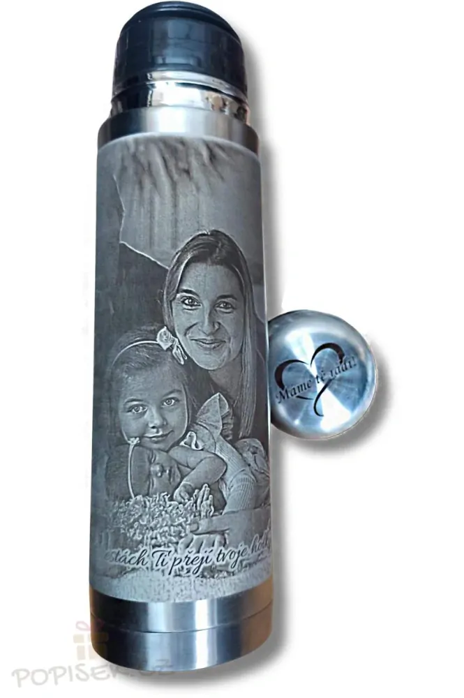 Nerezová termoska 0,5l - gravírovat do obou dílů