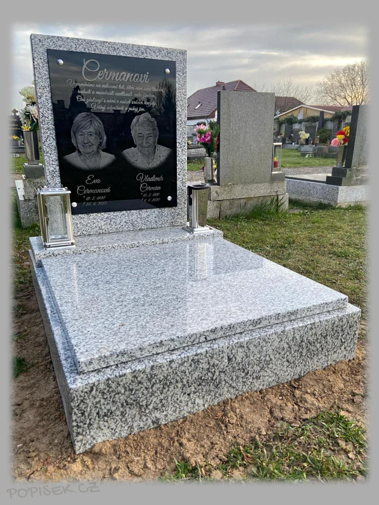 Náhrobní skleněná deska A2-A5 sklo