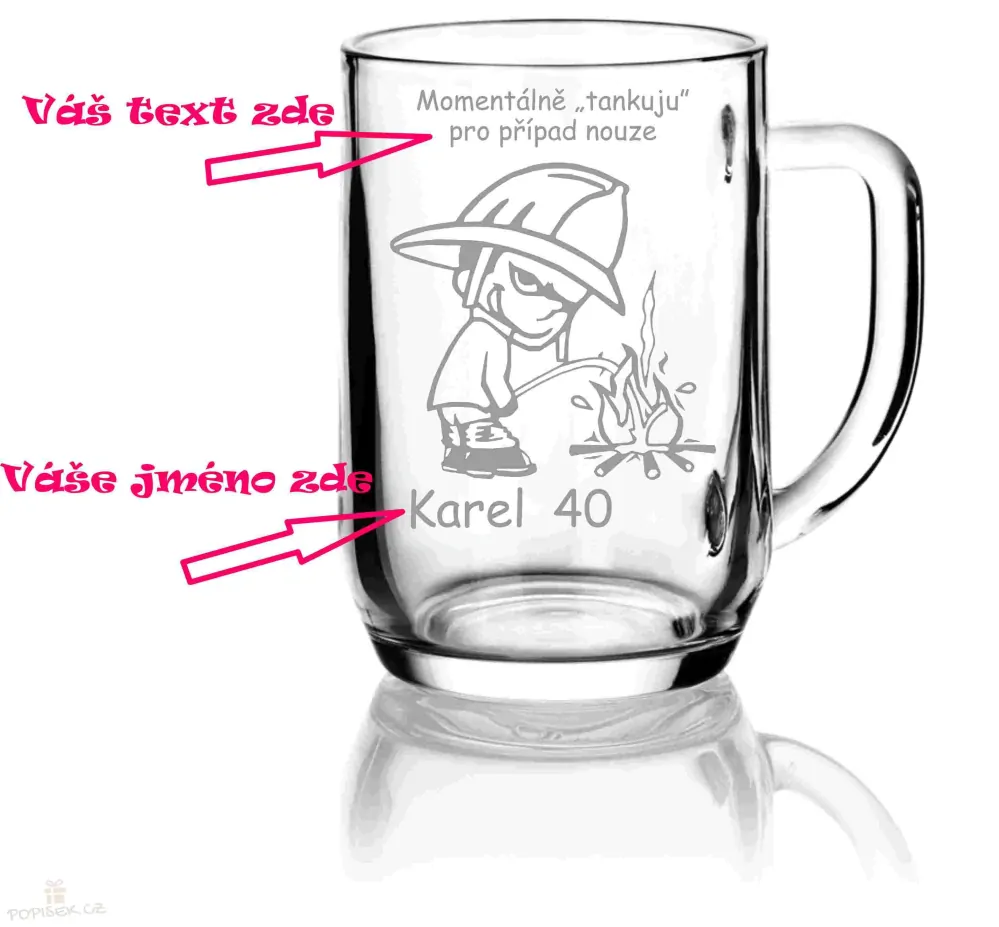 Půllitr pro HASIČE - D