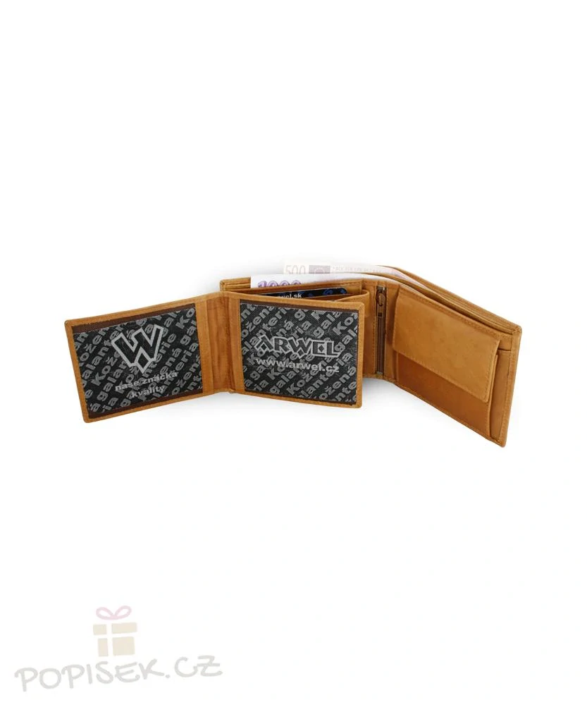 Kožená peněženka s fotkou III - na šířku