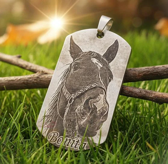 Přívěsek s fotkou, 50x28 mm