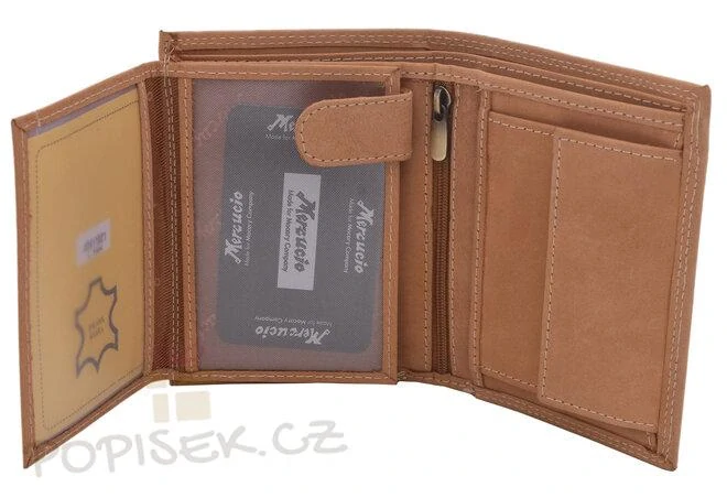 Kožená peněženka s fotkou - na výšku