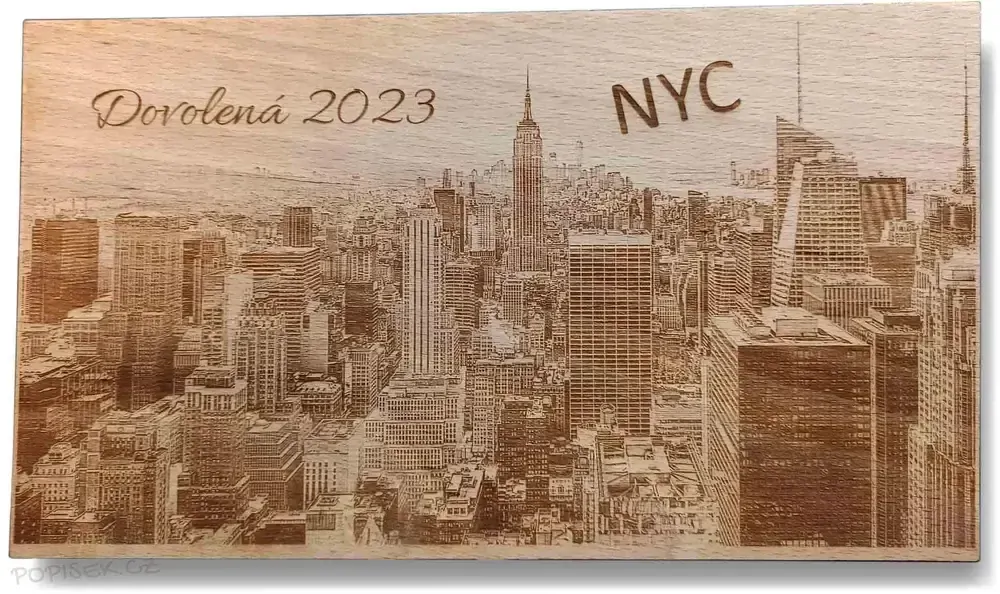 Dřevěný obraz 35×25 cm