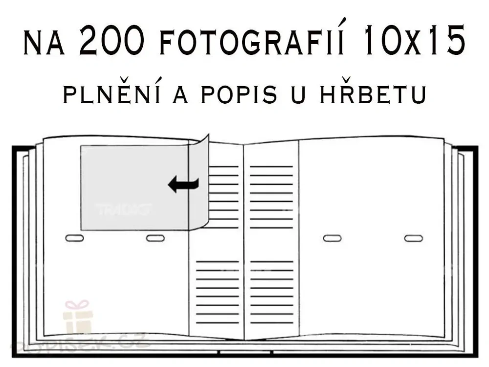 Fotoalbum s vlastní fotkou 10x15/200