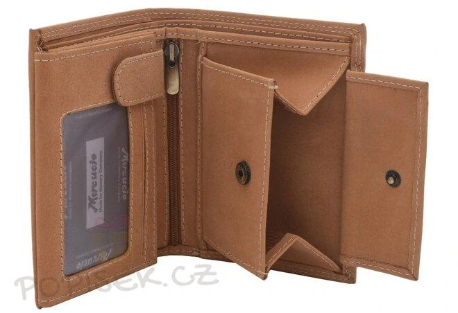 Kožená peněženka s fotkou - na výšku