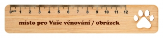 Pravítko 12cm - ťapka 🐾