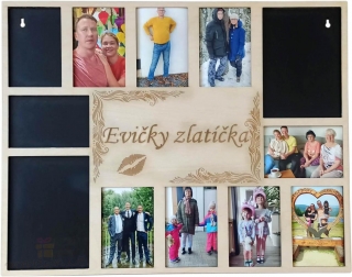 Dřevěný rámeček na fotky