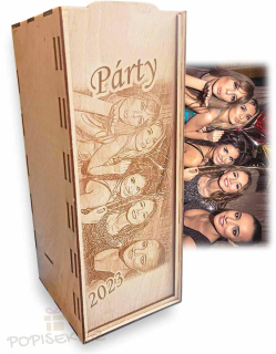 Dřevěná krabička na skleničku