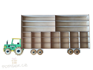 Dětská polička na autíčka – TRAKTOR 🚜