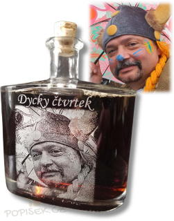 Sklenice s fotografií "velká placka" - 0,5l