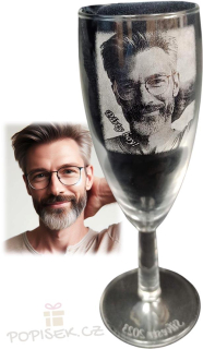 Sklenička (sekt) s fotkou - 0,15 l