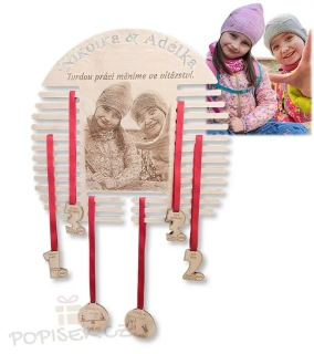 Věšák na medaile 45x43cm - kulatý