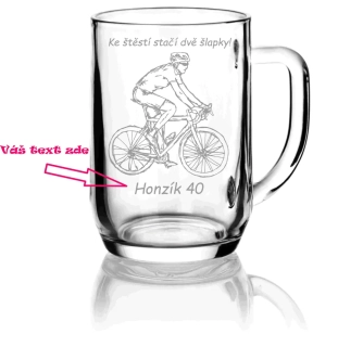 Půllitr pro CYKLISTU - 4 motivy