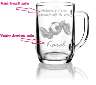 Půllitr pro FOTBALISTY - 3 motivy