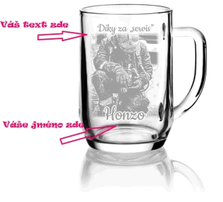 Půllitr pro HASIČE - 4 motivy