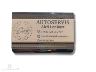 Vizitkář - imitace dřeva