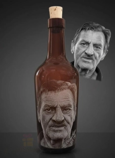 Černá láhev s fotografií - 0,5l  Bordolese 