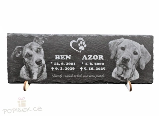 Cedule 40x13,5 cm - břidlice